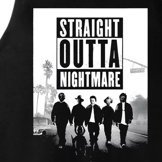 Straight Outta Nightmare Ladies Tri-Blend Wicking Tank