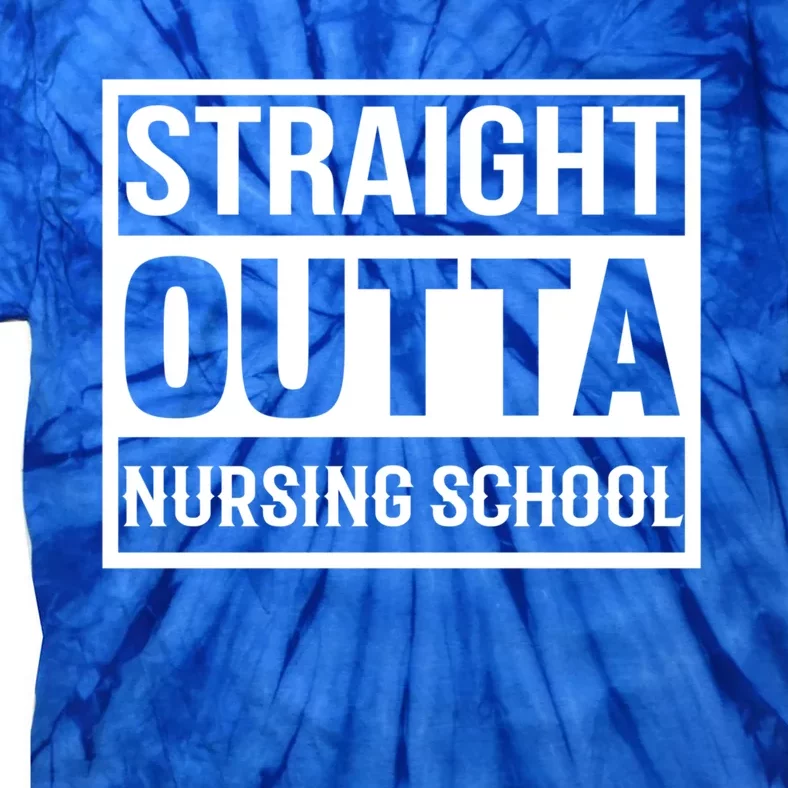 Straight Outta Nursing School Clinical Study Education Great Gift Tie-Dye T-Shirt