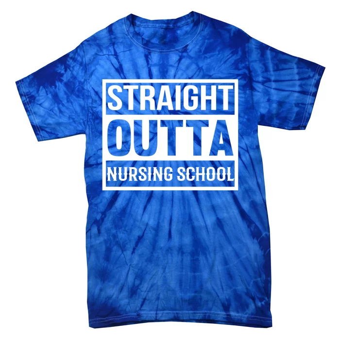 Straight Outta Nursing School Clinical Study Education Great Gift Tie-Dye T-Shirt