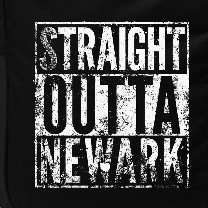 Straight Outta Newark New Jersey Distressed Effect Impact Tech Backpack