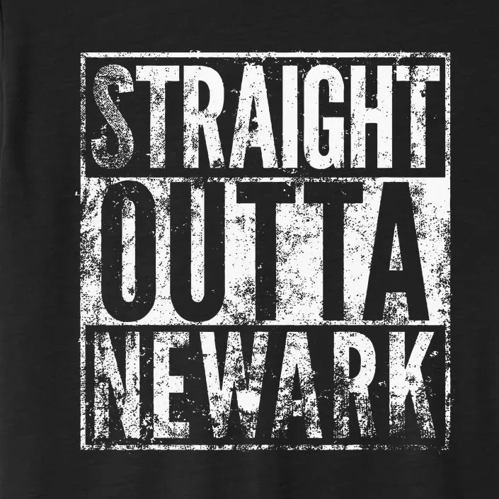 Straight Outta Newark New Jersey Distressed Effect ChromaSoft Performance T-Shirt