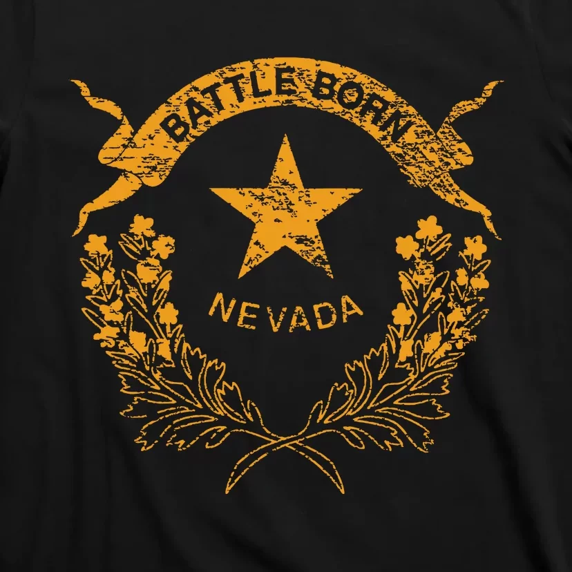 State Of Nevada Flag Las Vegas Reno Lake Tahoe Carson T-Shirt