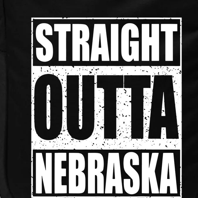 Straight Outta Nebraska Patriotic Nebraska State Impact Tech Backpack