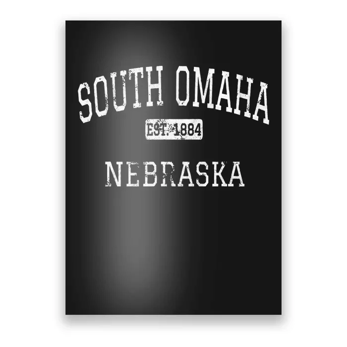 South Omaha Nebraska NE Vintage Poster