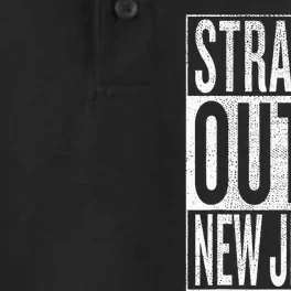 Straight Outta New Jersey Great Travel & Gift Idea Dry Zone Grid Performance Polo