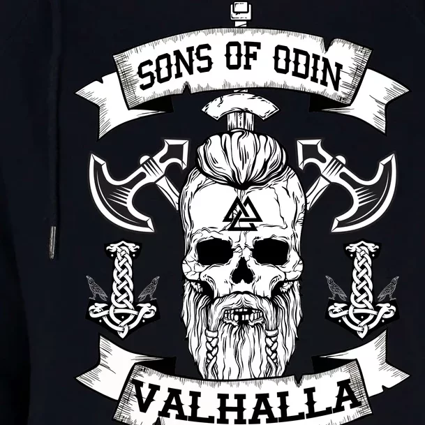 Sons Of Odin Valhalla Womens Funnel Neck Pullover Hood