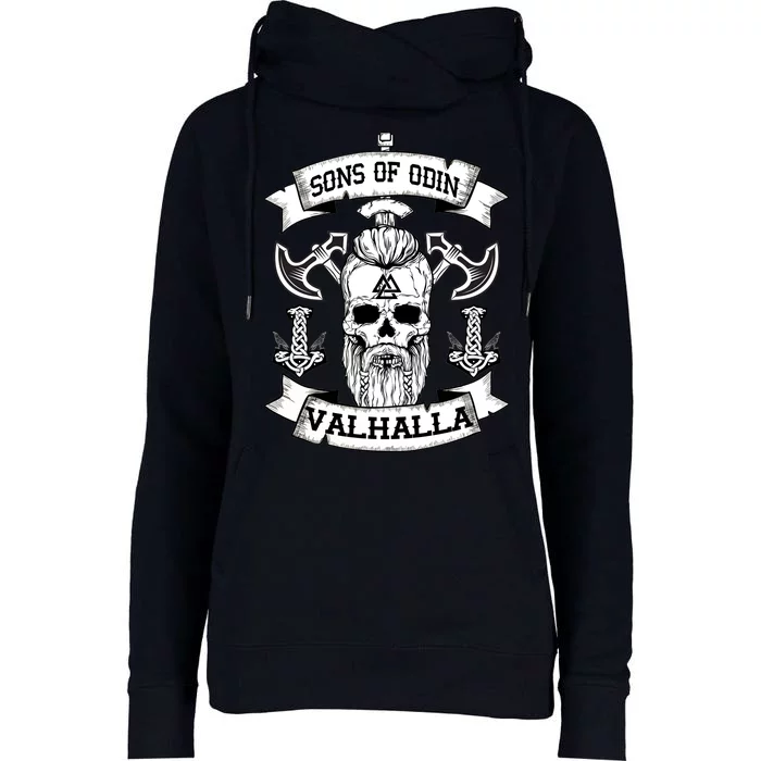 Sons Of Odin Valhalla Womens Funnel Neck Pullover Hood