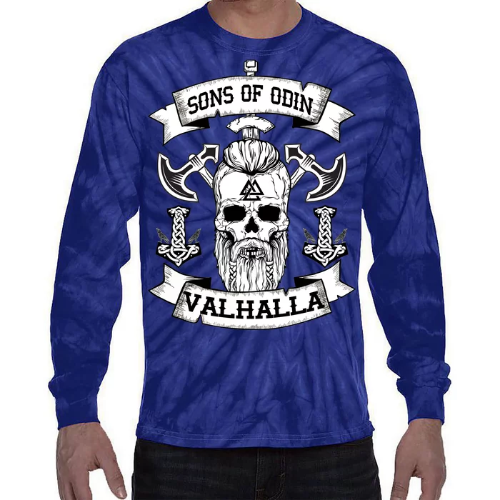 Sons Of Odin Valhalla Tie-Dye Long Sleeve Shirt