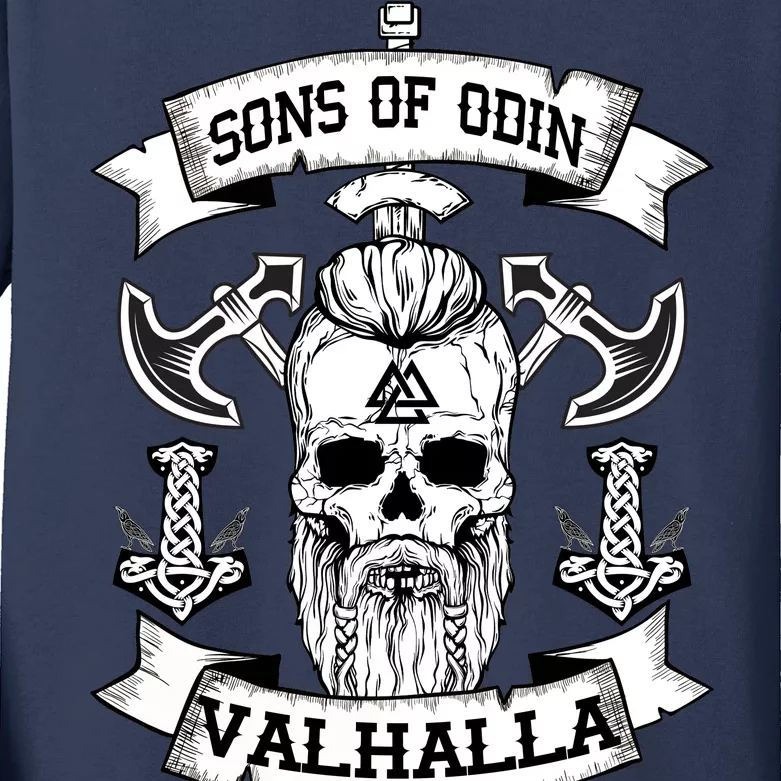 Sons Of Odin Valhalla Kids Long Sleeve Shirt