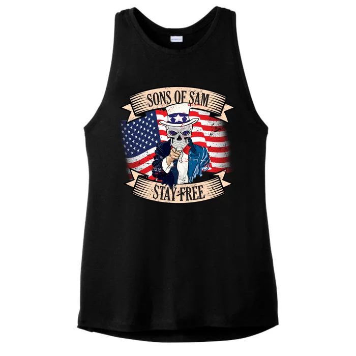 Sons Of Sam Stay Free Ladies Tri-Blend Wicking Tank