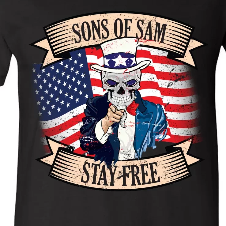 Sons Of Sam Stay Free V-Neck T-Shirt