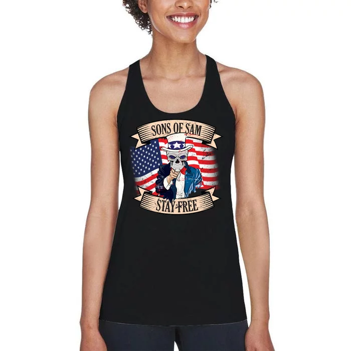 Sons Of Sam Stay Free Women's Racerback Tank