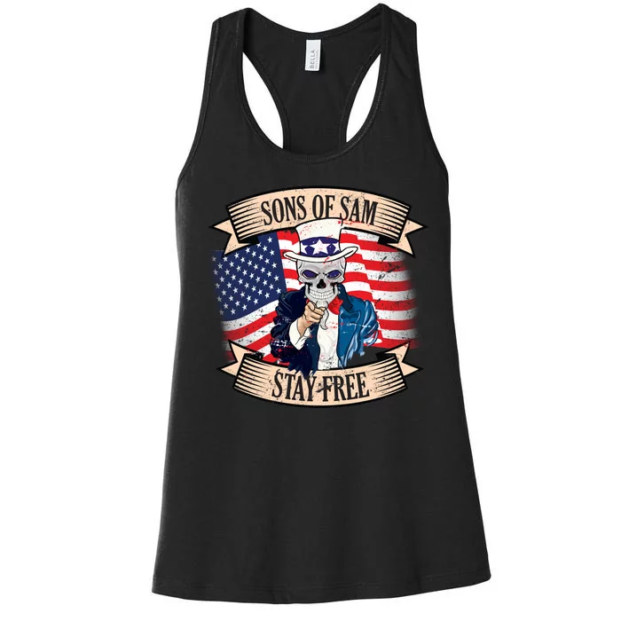 Sons Of Sam Stay Free Women's Racerback Tank