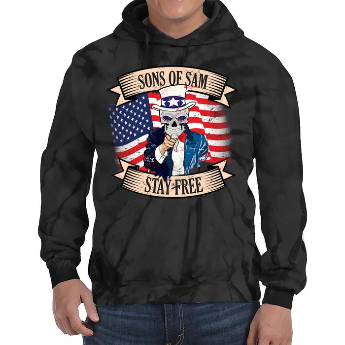 Sons Of Sam Stay Free Tie Dye Hoodie