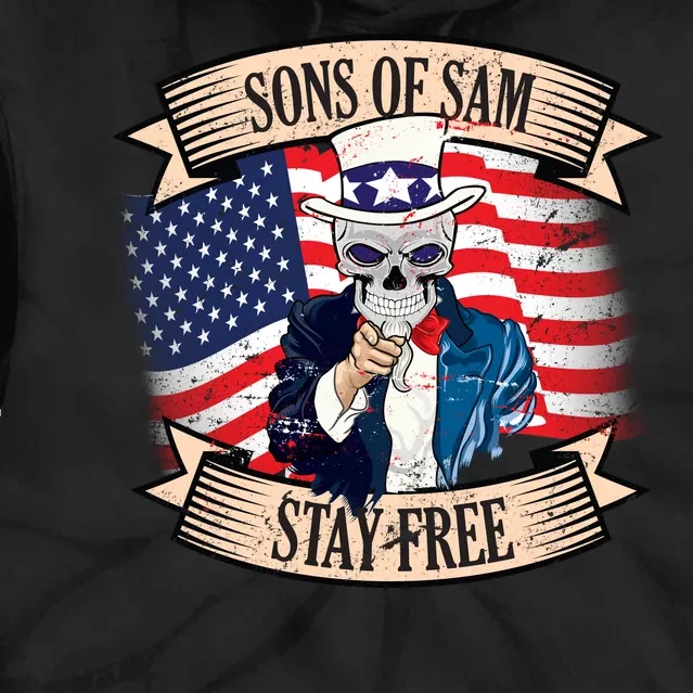 Sons Of Sam Stay Free Tie Dye Hoodie