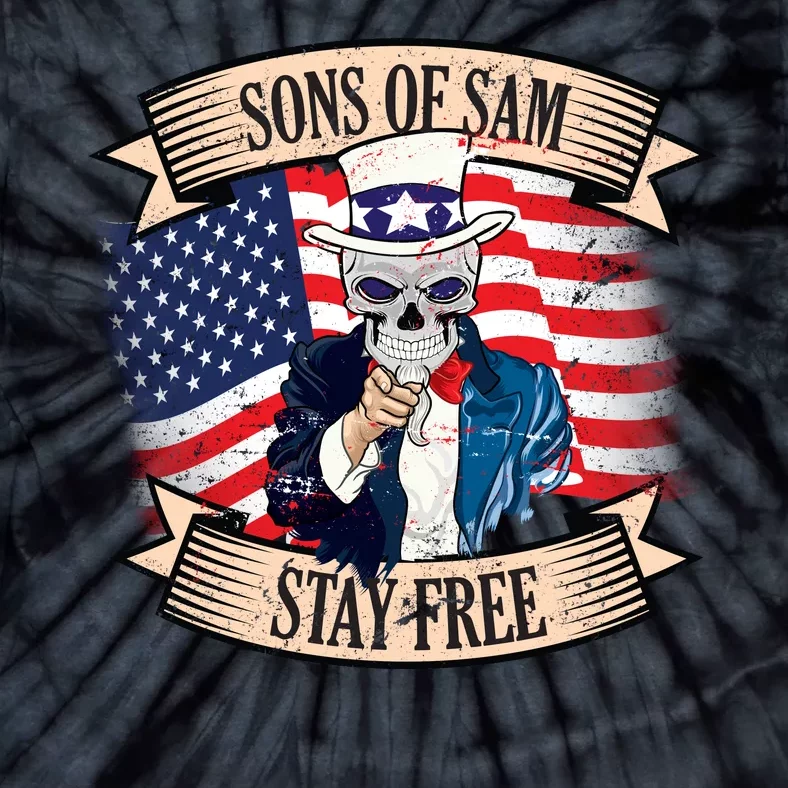 Sons Of Sam Stay Free Tie-Dye T-Shirt