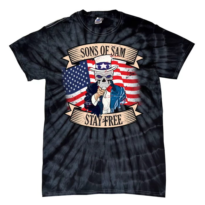 Sons Of Sam Stay Free Tie-Dye T-Shirt