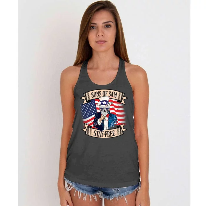 Sons Of Sam Stay Free Women's Knotted Racerback Tank