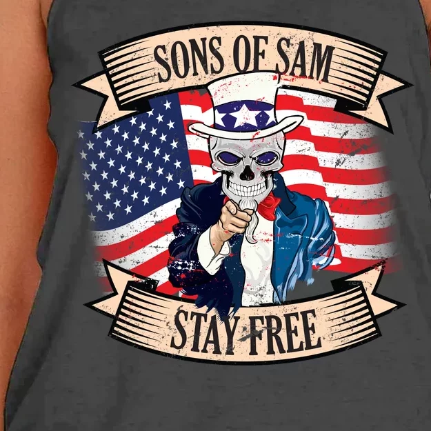 Sons Of Sam Stay Free Women's Knotted Racerback Tank