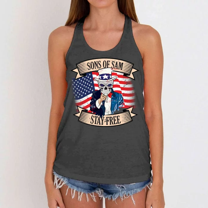 Sons Of Sam Stay Free Women's Knotted Racerback Tank