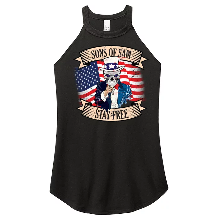 Sons Of Sam Stay Free Women’s Perfect Tri Rocker Tank