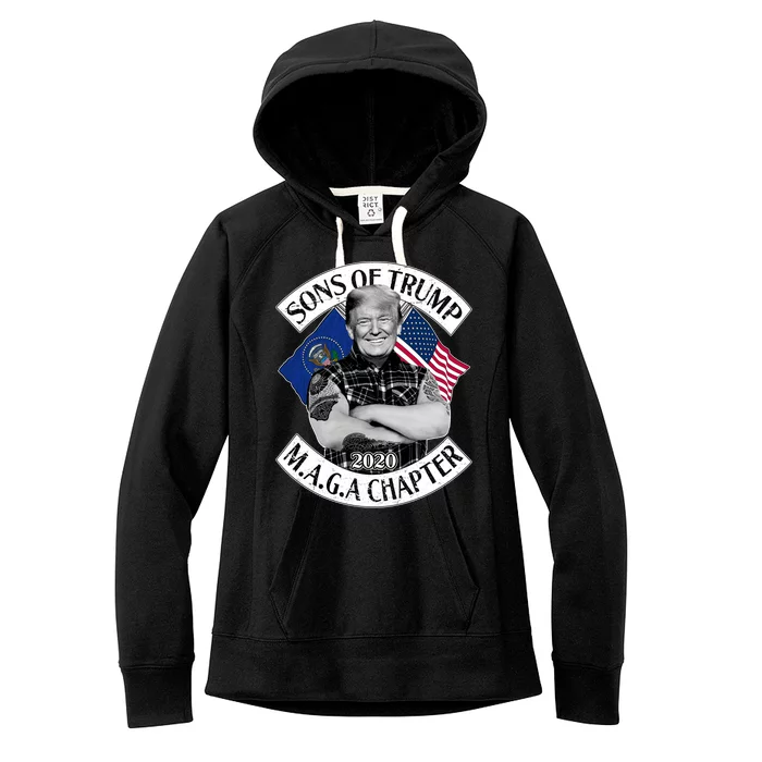 Sons of Trump 2020 MAGA Chapter Women's Fleece Hoodie