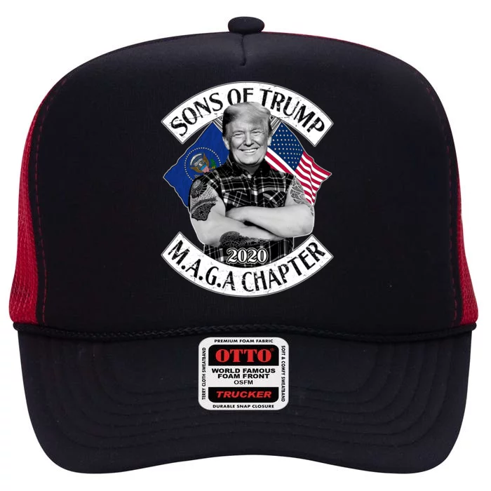 Sons of Trump 2020 MAGA Chapter High Crown Mesh Trucker Hat