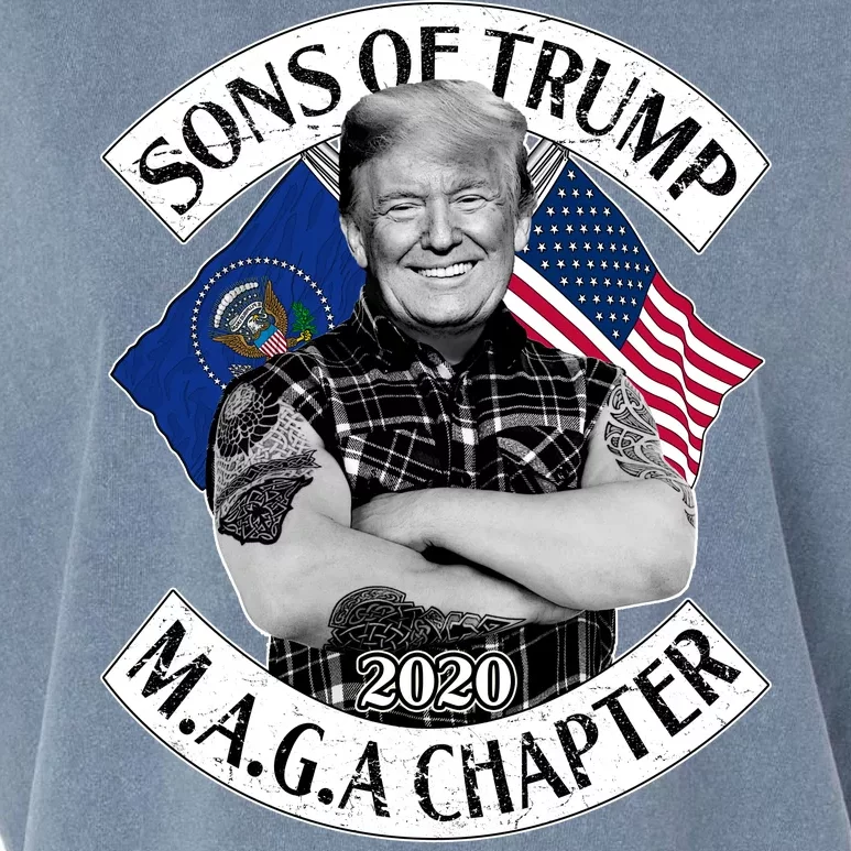 Sons of Trump 2020 MAGA Chapter Garment-Dyed Women's Muscle Tee