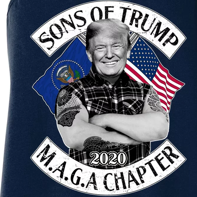 Sons of Trump 2020 MAGA Chapter Women's Racerback Tank