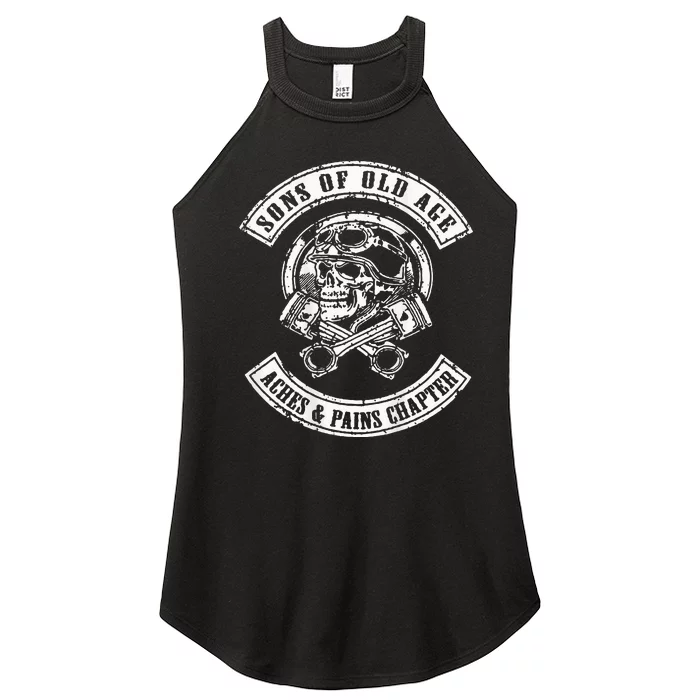 Sons Of Old Age Aches And Pains Chapter (On Back) Women’s Perfect Tri Rocker Tank