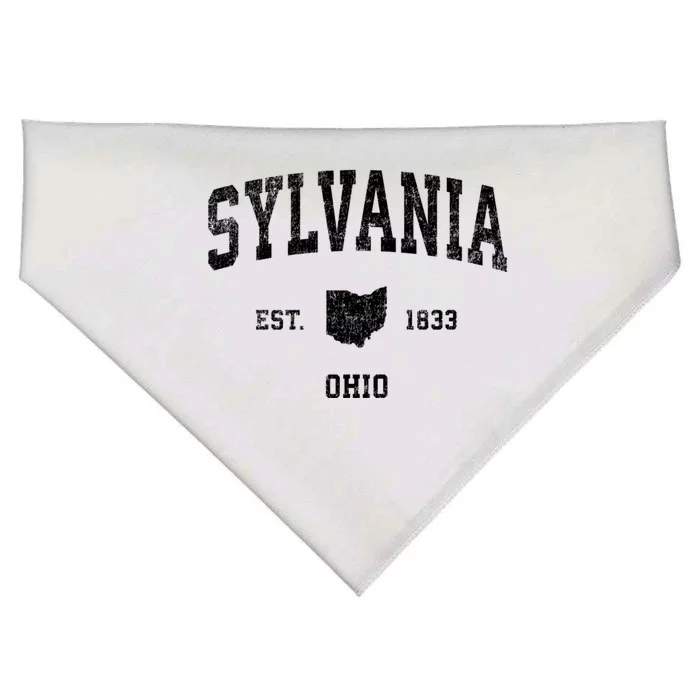 Sylvania Ohio Oh Vintage Established Athletic Sports Design USA-Made Doggie Bandana