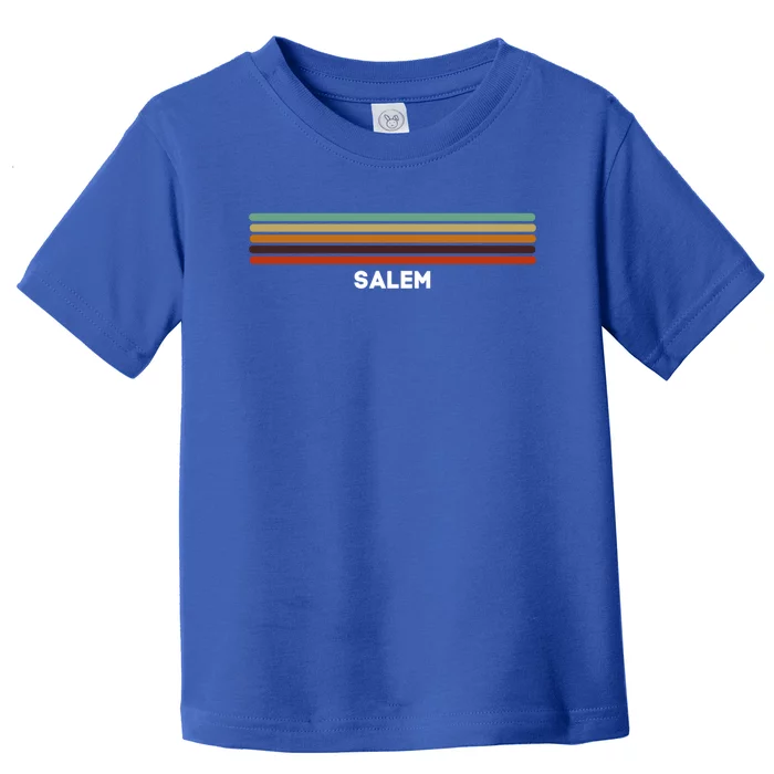 Salem Oregon Or Us Cities Of America Retro Gift Toddler T-Shirt