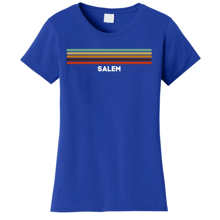 Salem Oregon Or Us Cities Of America Retro Gift Women's T-Shirt