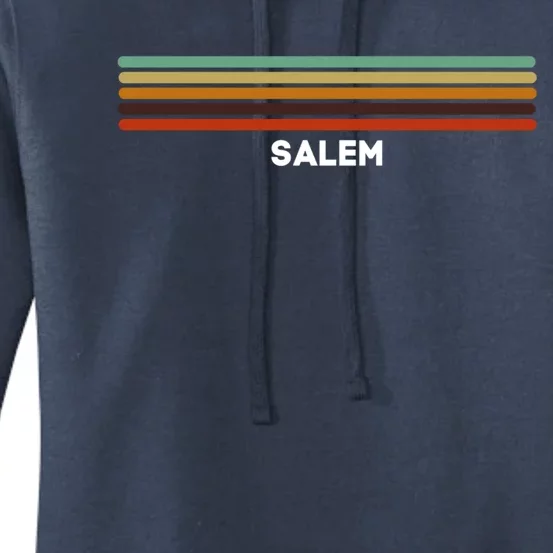 Salem Oregon Or Us Cities Of America Retro Gift Women's Pullover Hoodie