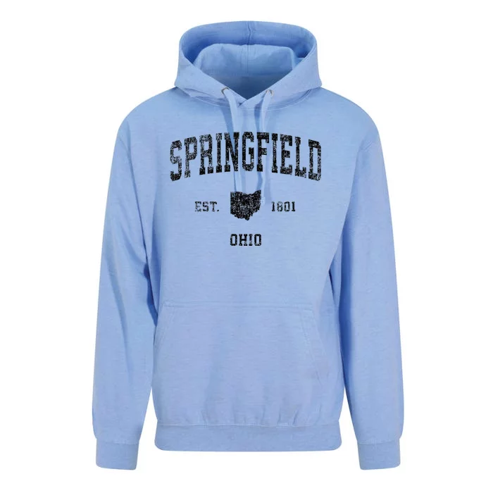 Springfield Ohio Oh Vintage Sports Unisex Surf Hoodie