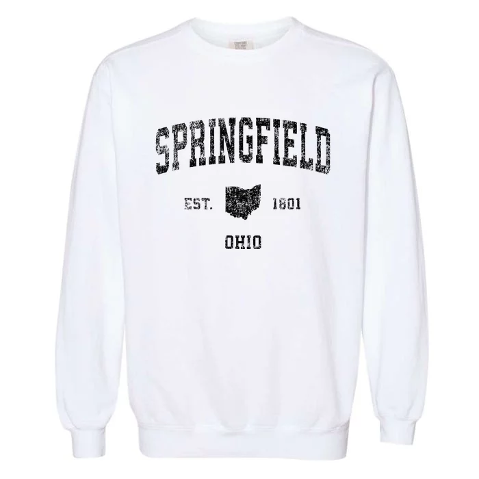 Springfield Ohio Oh Vintage Sports Garment-Dyed Sweatshirt