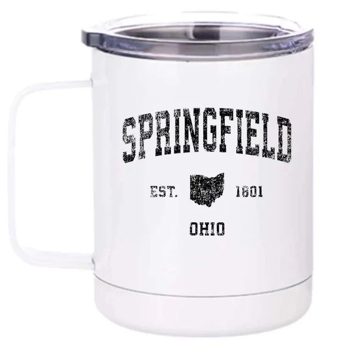 Springfield Ohio Oh Vintage Sports Front & Back 12oz Stainless Steel Tumbler Cup