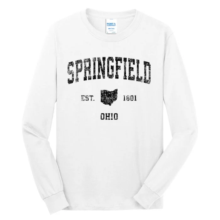 Springfield Ohio Oh Vintage Sports Tall Long Sleeve T-Shirt