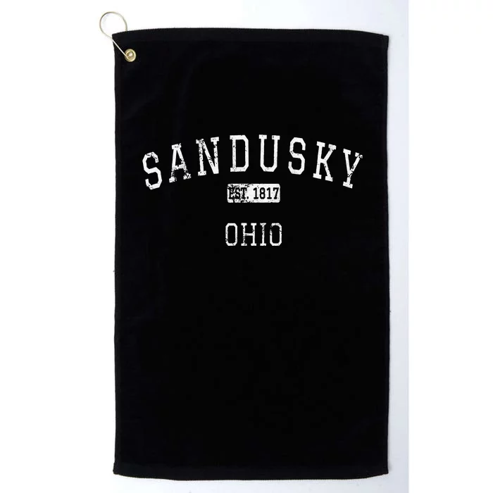 Sandusky Ohio OH Vintage Platinum Collection Golf Towel