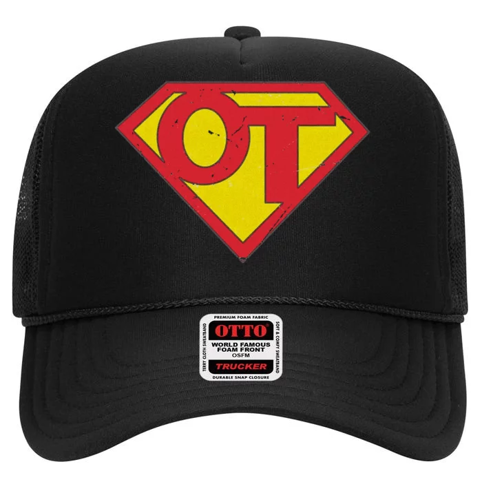 Super Ot Occupational Therapy High Crown Mesh Trucker Hat