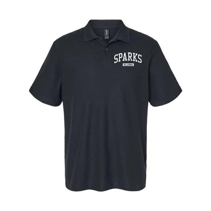 Sparks Oklahoma Ok Vintage Athletic Sports Design Softstyle Adult Sport Polo