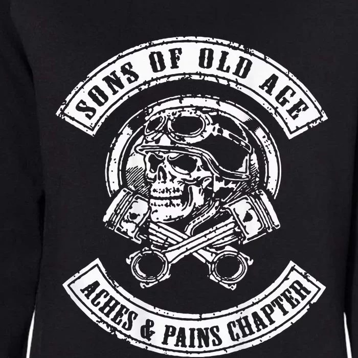 Sons Of Old Age Aches And Pains Chapter (On Back) Womens California Wash Sweatshirt