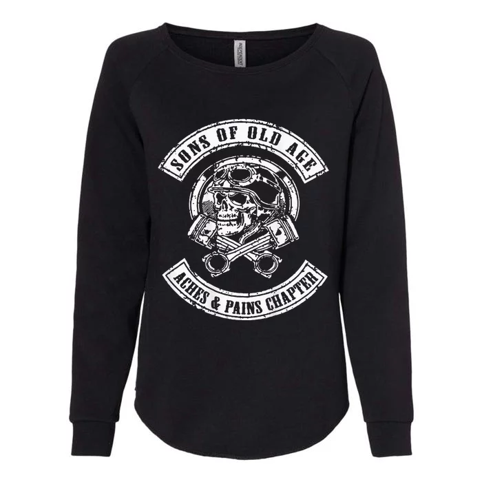 Sons Of Old Age Aches And Pains Chapter (On Back) Womens California Wash Sweatshirt