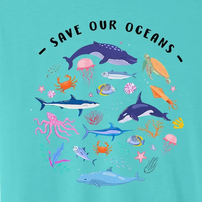 Save Our Oceans Seas Sea Creatures Sea Animals Protect ChromaSoft Performance T-Shirt