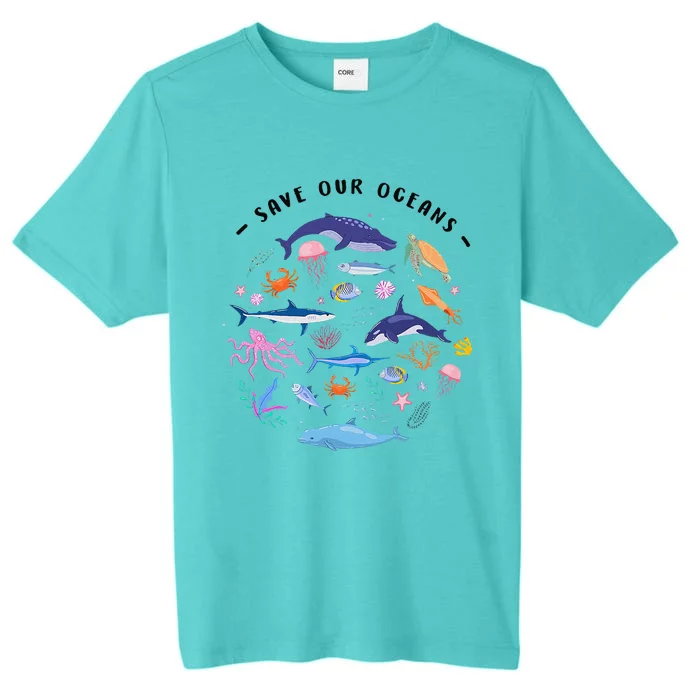 Save Our Oceans Seas Sea Creatures Sea Animals Protect ChromaSoft Performance T-Shirt