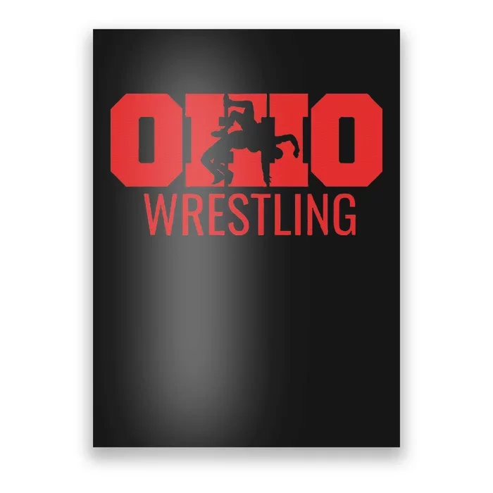 State Of Ohio Wrestling Freestyle Wrestler Gear Sports Poster