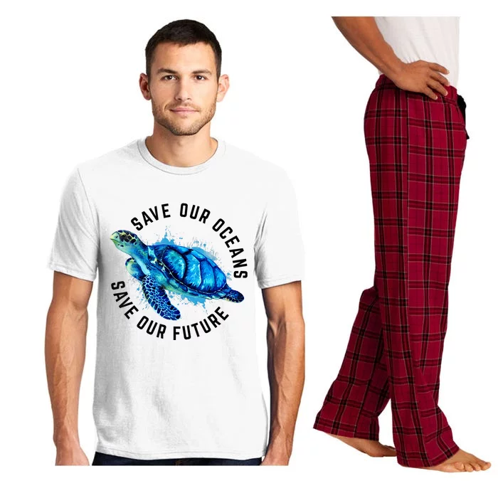 Save Our Oceans Sea Turtle Pro Environment Nature Earth Day Pajama Set