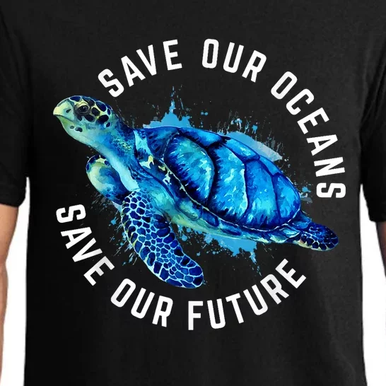 Save Our Oceans Turtle Earth Day Pro Environment Conservancy Pajama Set