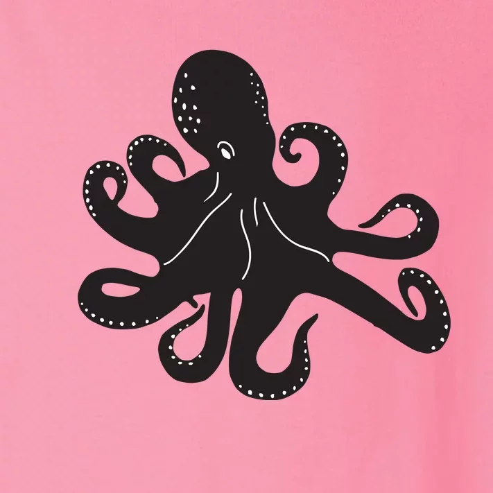 Silhouette Octopus Octopus Toddler Long Sleeve Shirt