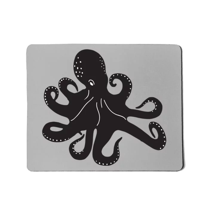 Silhouette Octopus Octopus Mousepad